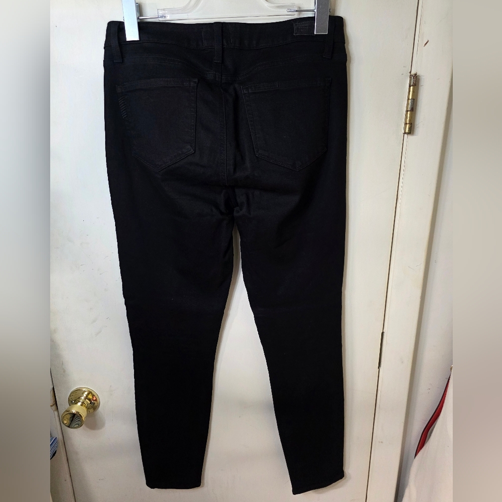Paige Verdugo Ankle Black Denim Jeans Size 28, Inseam 27" - Picture 2 of 9